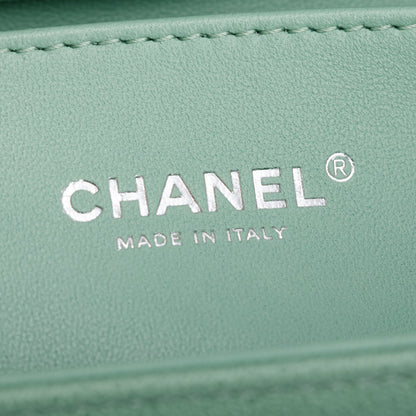 Chanel 2024 Green Caviar Leather Medium Boy Bag