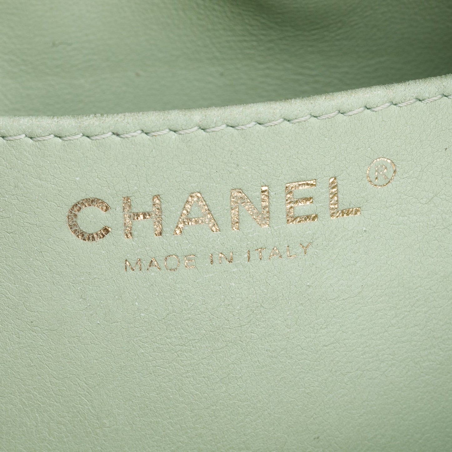 Chanel 2024 Iridescent Rainbow Metallic Quilted Calfskin Leather Belt Bag