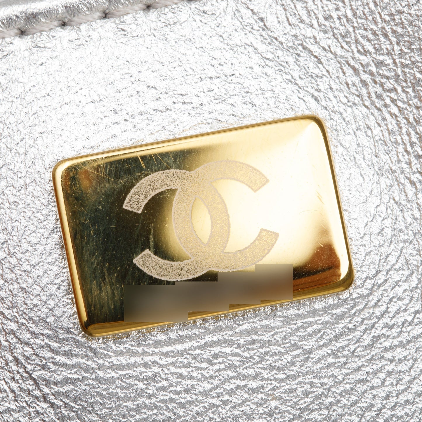 Chanel 2024 Metallic Silver Leather Walk Of Fame Star Crossbody Bag