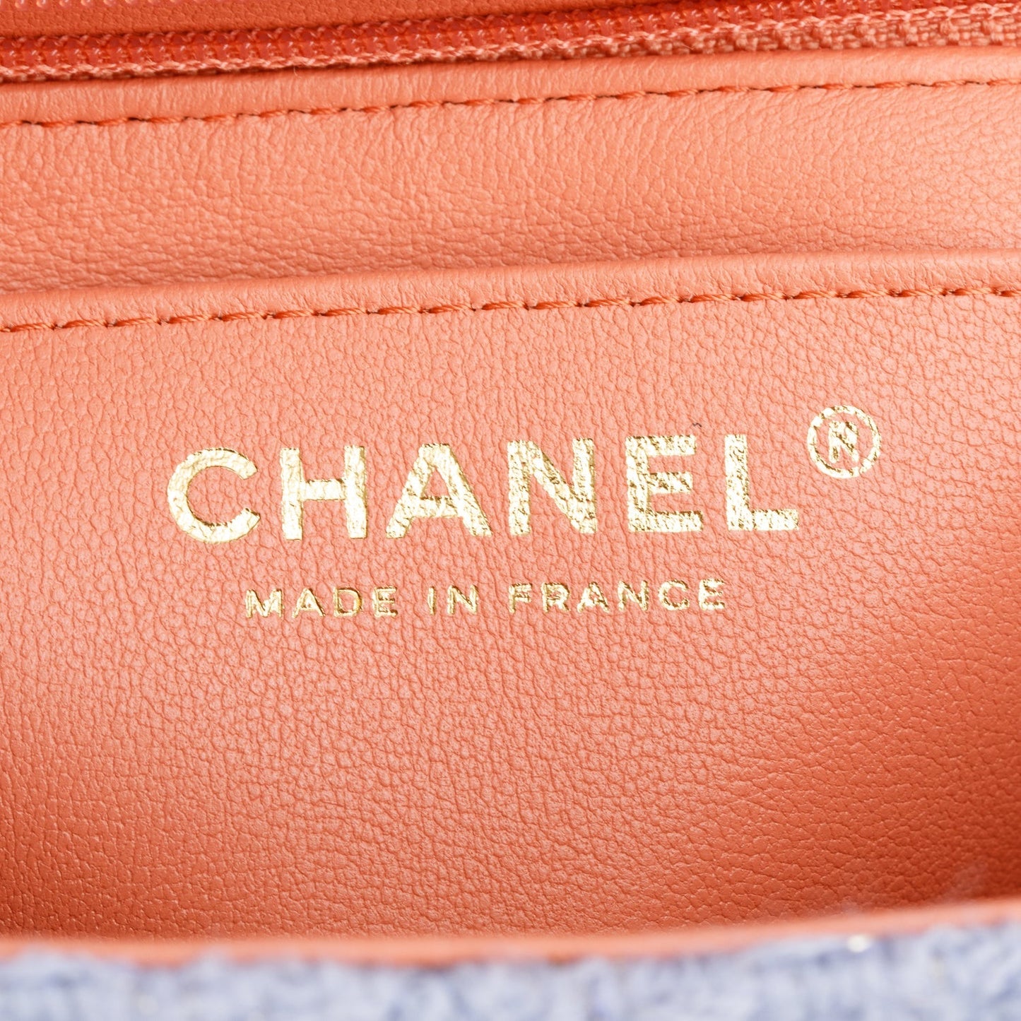Chanel 2024 Purple Tweed Classic Mini Rectangular Flap Bag