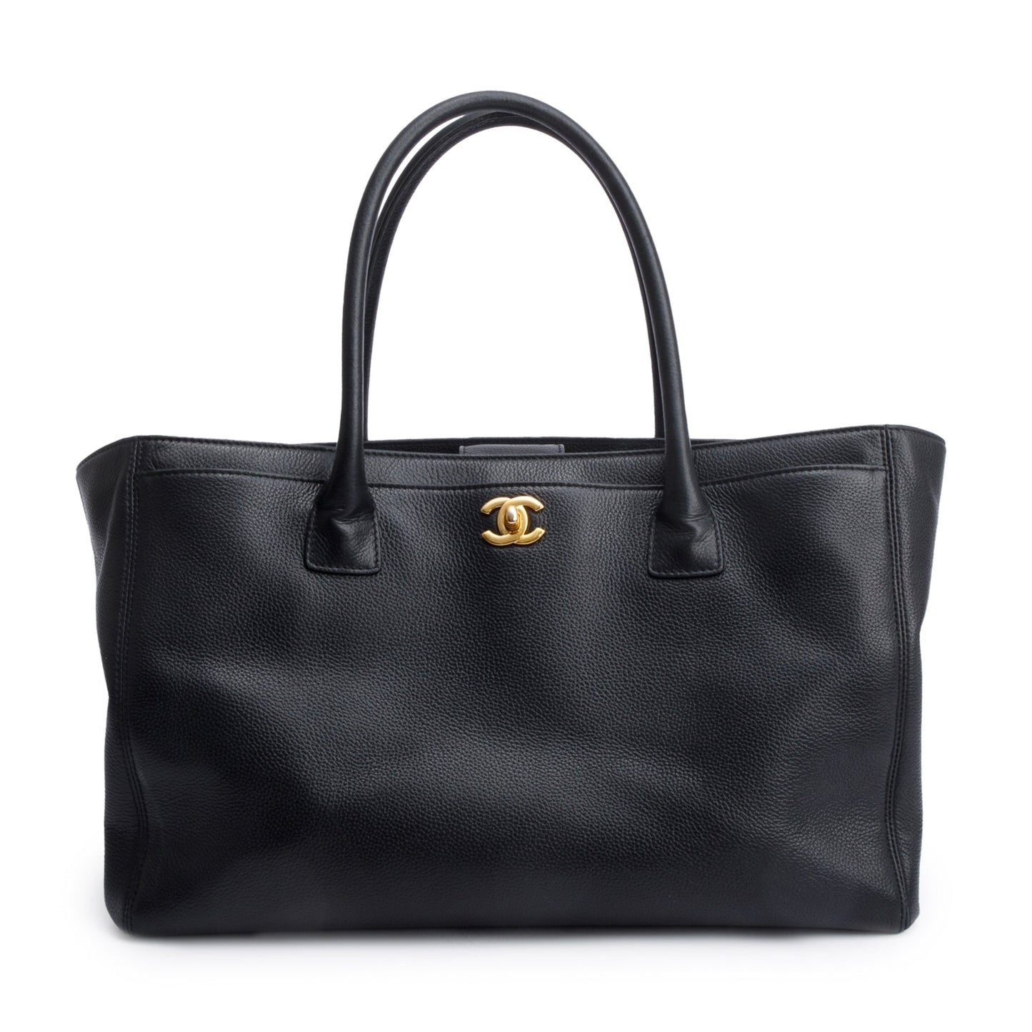 Chanel Black Caviar Leather Medium Executive Cerf Tote