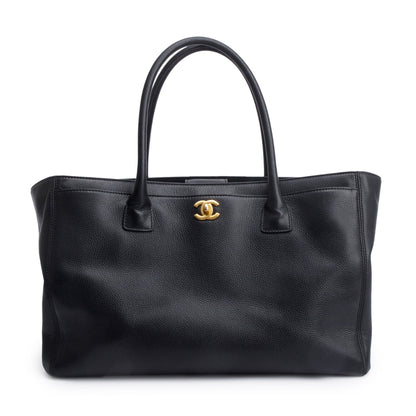 Chanel Black Caviar Leather Medium Executive Cerf Tote