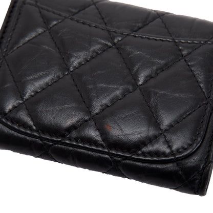 Chanel 2.55 Quilted Leather Flap Card Holder