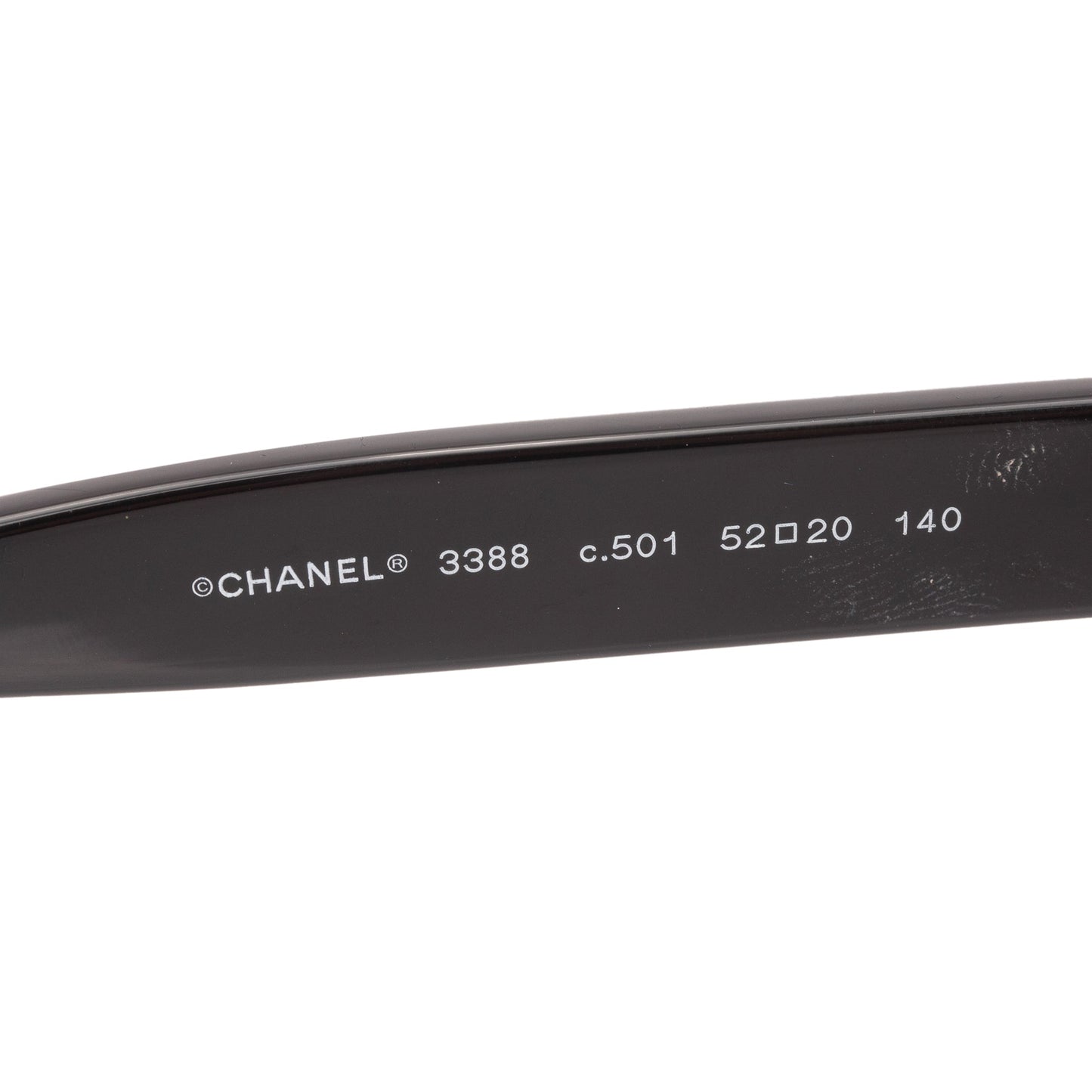 Chanel 3388 Black Acetate CC Logo Round Eyeglasses