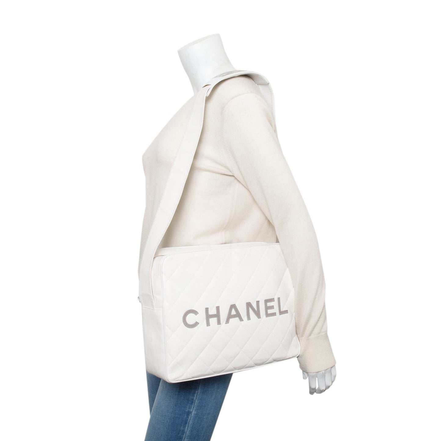 Chanel Vintage Canvas Sport Messenger Bag
