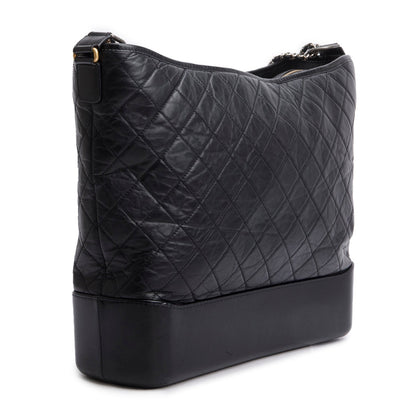 Chanel Aged Calfskin Quilted Large Gabrielle Hobo Bag