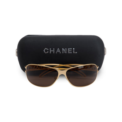 Chanel 4149 Metallic Gold Sunglasses