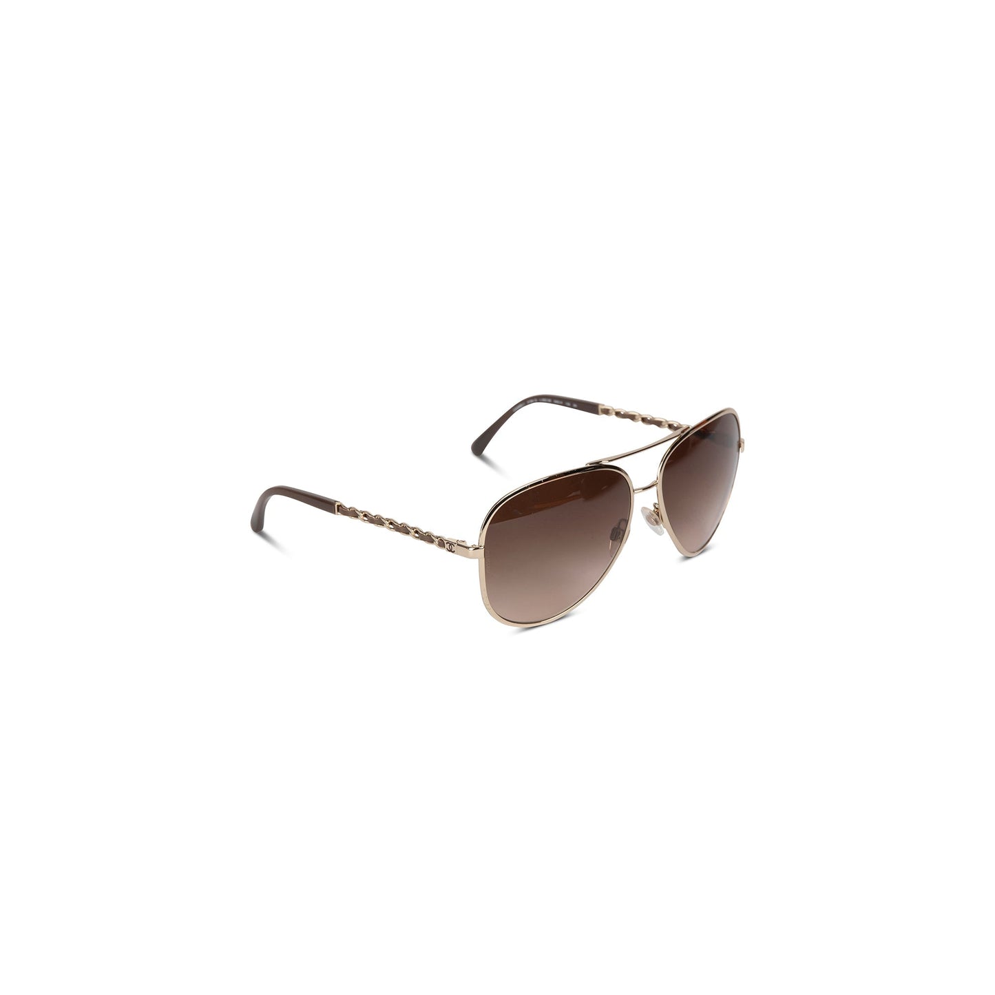 Chanel 4194-Q Chain-Link Aviator Sunglasses