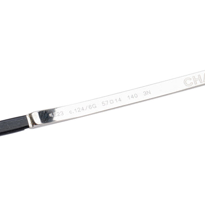 Chanel 4223 Silver Metal CC Logo Aviator Sunglasses