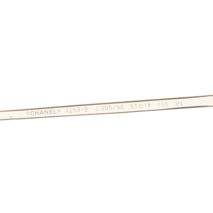 Chanel 4258-B Interlocking CC Logo Crystal Tinted Sunglasses