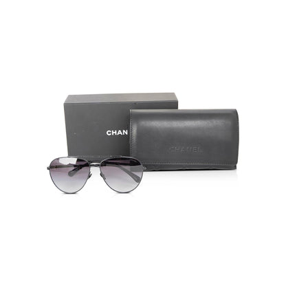 Chanel 4279-B Metal Aviator Sunglasses