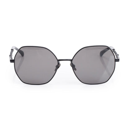 Chanel 4281-Q-H Black Acetate Chain-Link Square Sunglasses