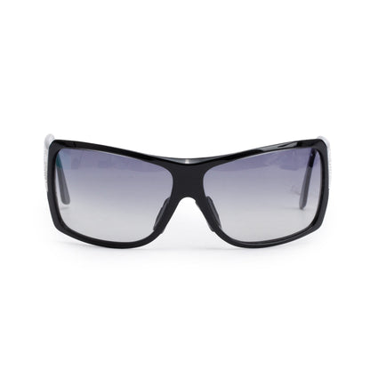 Chanel 5081-B  Black Acetate Strass CC Logo Shield Sunglasses