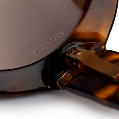 Chanel 5120-A Havana Acetate CC Round Sunglasses