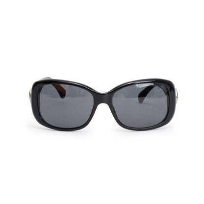 Chanel 5191 Black Acetate Bouton Sunglasses