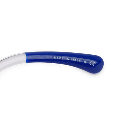 Chanel 5263 Blue & Clear Acetate CC Logo Square Sunglasses