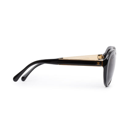 Chanel 5269-A Black Acetate CC Cat Eye Sunglasses