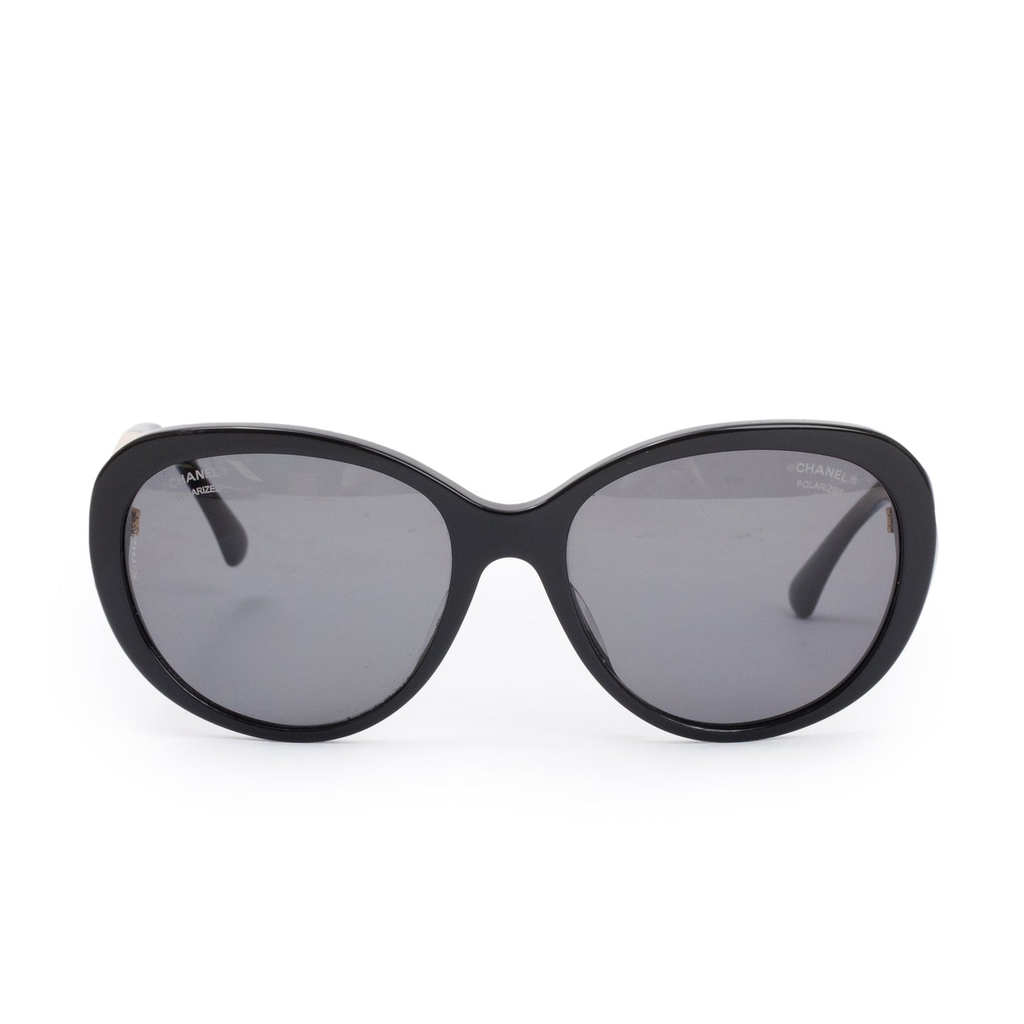 Chanel 5269-A Black Acetate CC Cat Eye Sunglasses