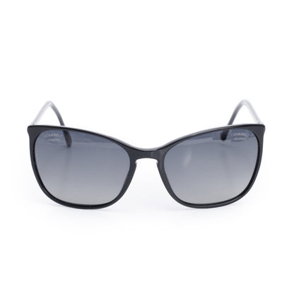 Chanel 5277 Black Acetate CC Logo Square Sunglasses