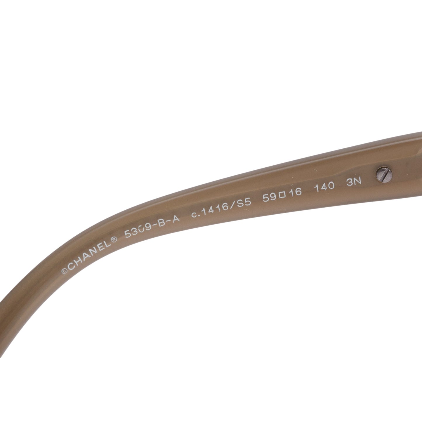 Chanel 5309-B-A Grey Acetate Crystal Baguette Cat-Eye Sunglasses