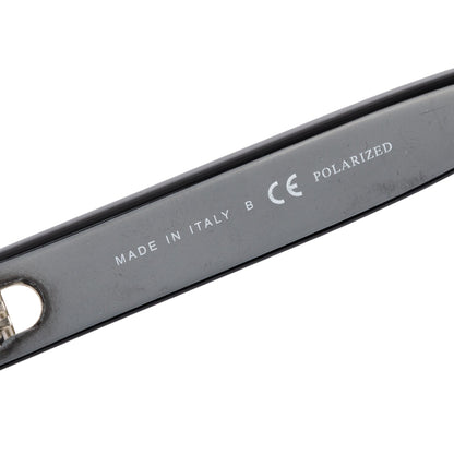 Chanel 5408 Black Acetate Logo Polarized Square Sunglasses