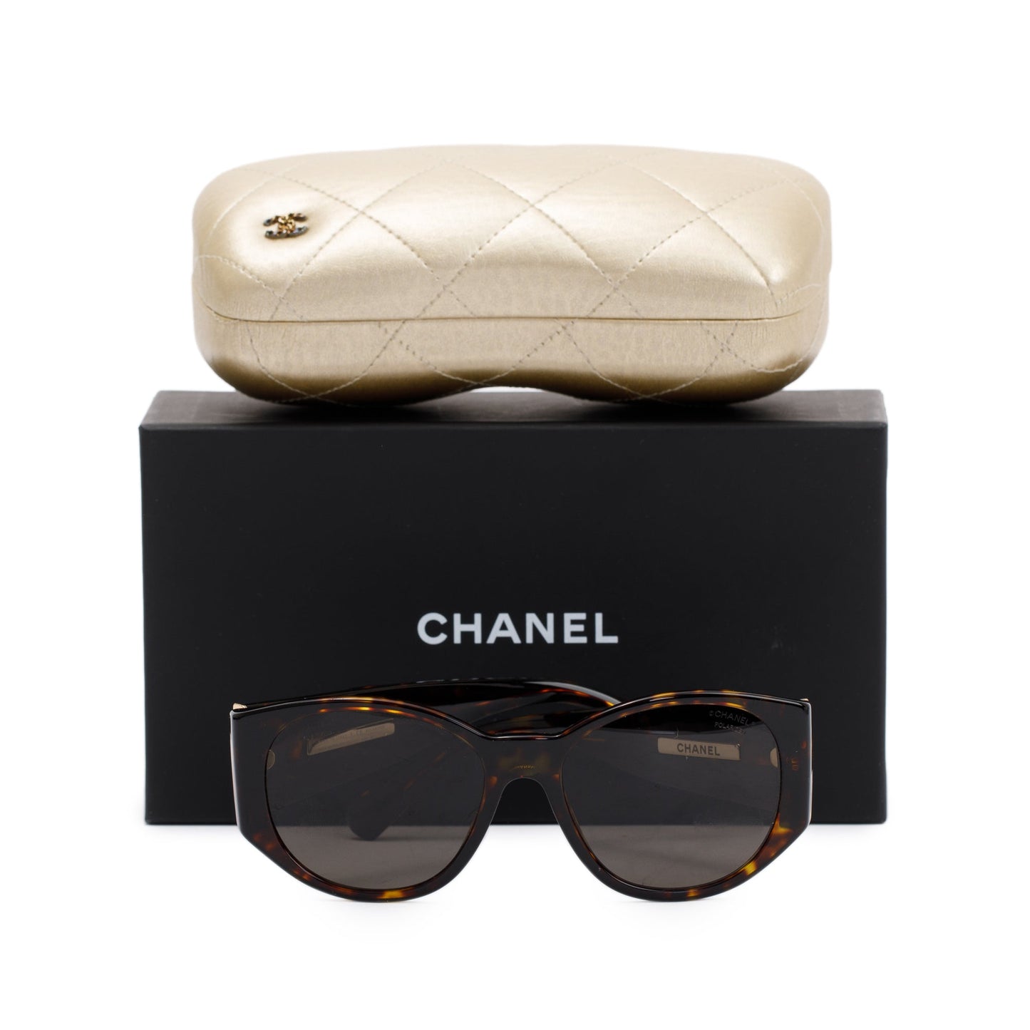 Chanel 5411 CC Logo Chevron Sunglasses