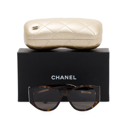 Chanel 5411 CC Logo Chevron Sunglasses