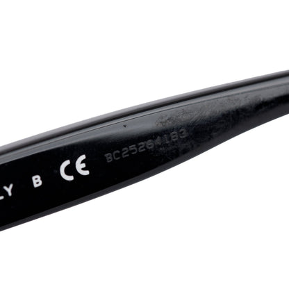 Chanel 5415-A Black Acetate CC Logo Oval Sunglasses