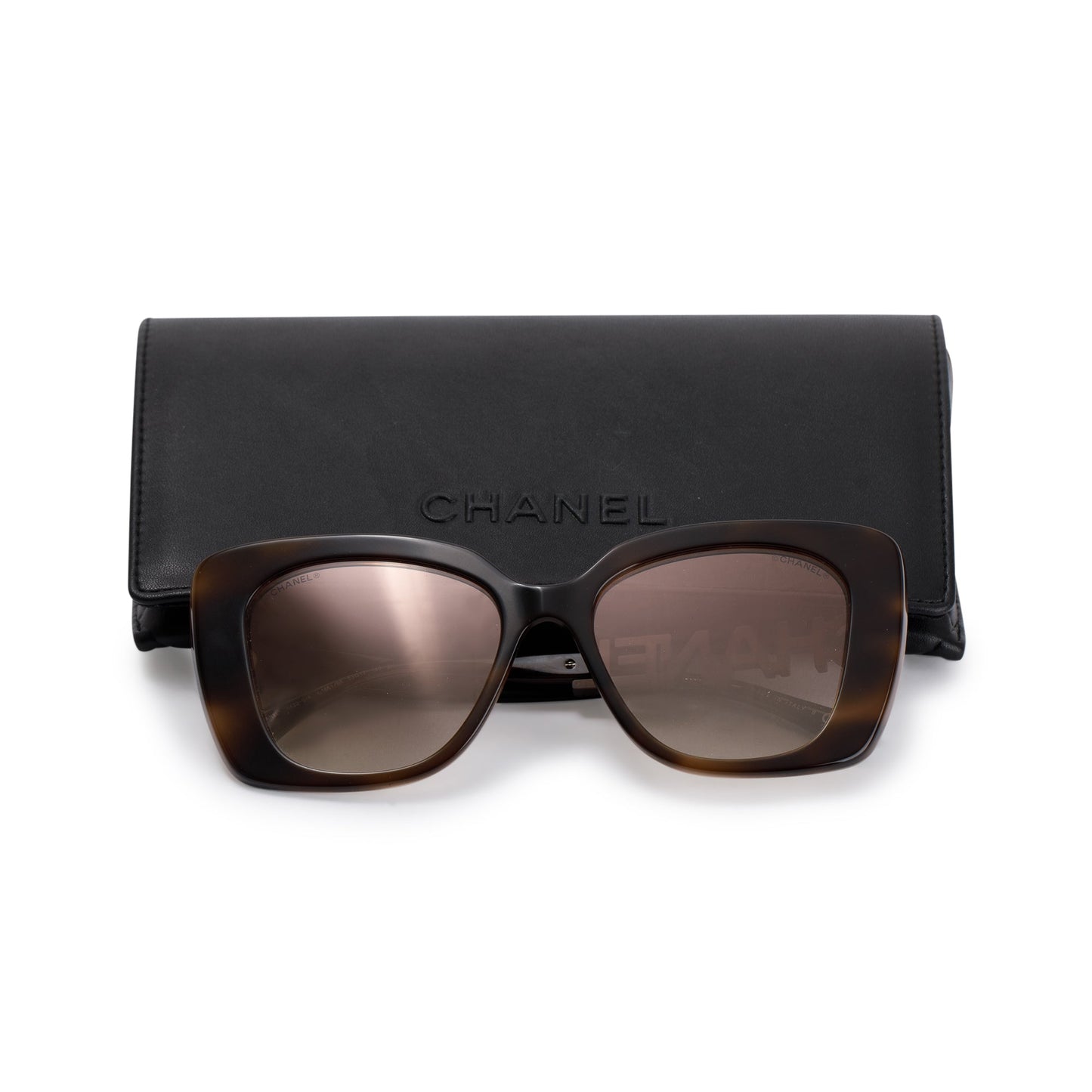 Chanel 5422-B-A Strass Square Sunglasses