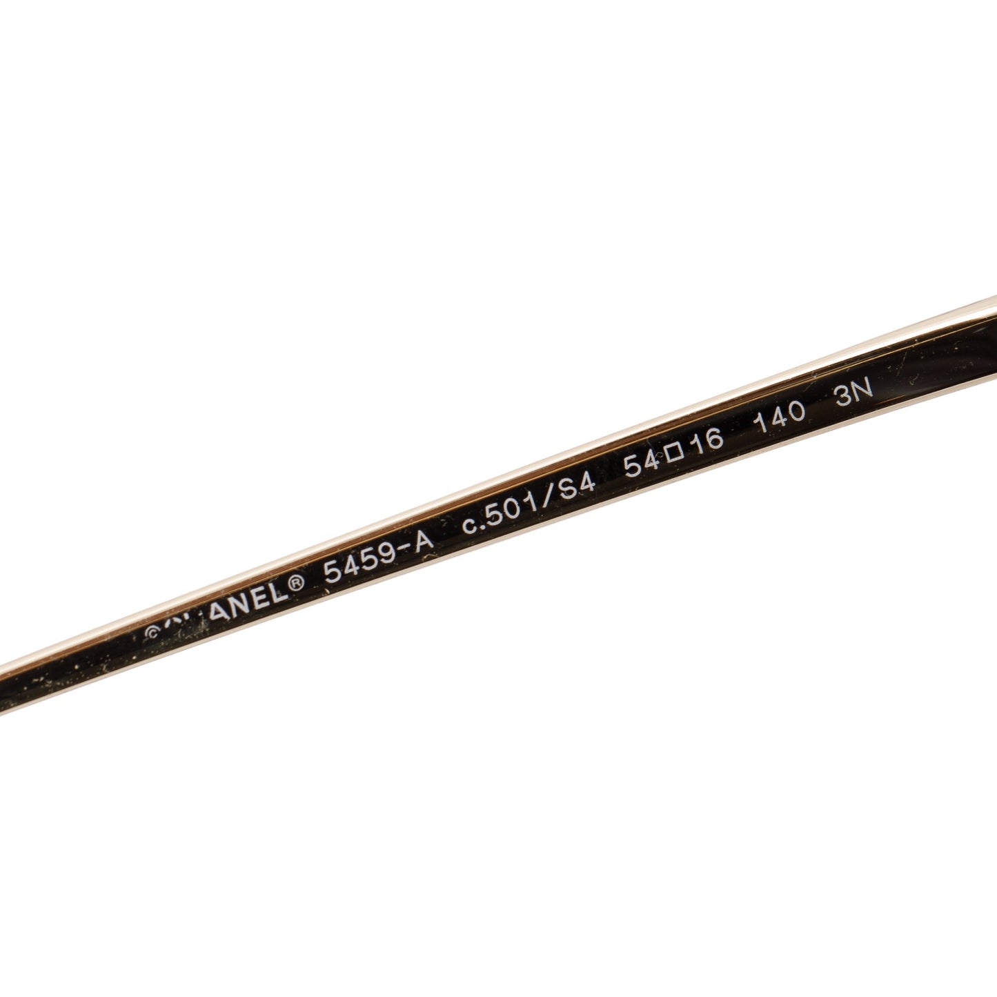 Chanel 5459-A Metal Black Acetate Butterfly Sunglasses