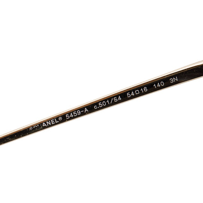 Chanel 5459-A Metal Black Acetate Butterfly Sunglasses