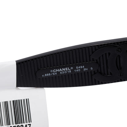 Chanel 5494 Black Acetate CC Logo Square Sunglasses