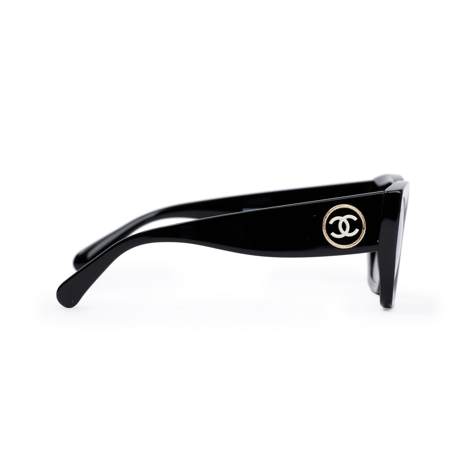 Chanel 5506 Black Acetate CC Logo Square Sunglasses