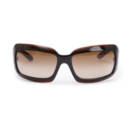 Chanel 6022-O Black Acetate Interlocking CC Logo Square Sunglasses