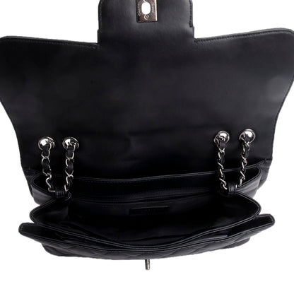 Chanel Black Quilted Lambskin Leather Coco Loop Flap Bag