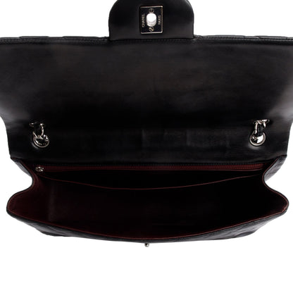 Chanel Black Lambskin Leather Classic Jumbo Single Flap Bag