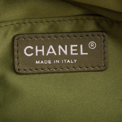 Chanel Khaki Canvas & Lambskin Leather Quilted Cocco Cuba Charms Waist Bag