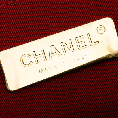 Chanel Black Lambskin Leather Maxi 19 Flap Bag
