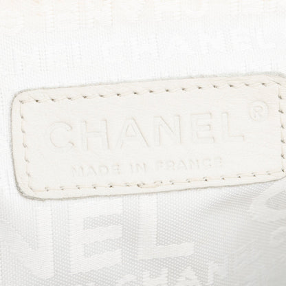 Chanel White Lambskin Mademoiselle Accordion Flap Bag