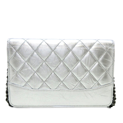 Chanel Aged Calfskin Gabrielle Wallet on Chain (SHG-JiFHOH)