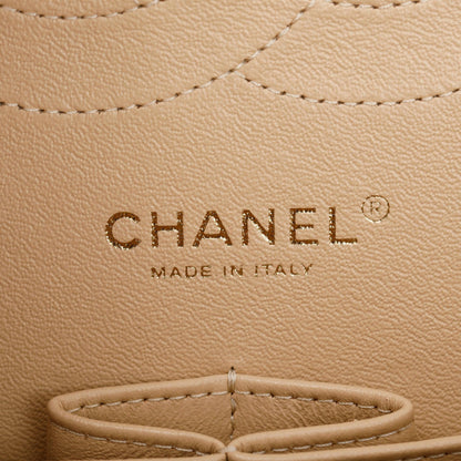 Chanel Beige Caviar Classic Jumbo Double Flap Bag