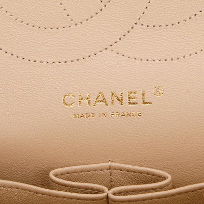 Chanel Beige Caviar Classic Jumbo Double Flap Bag
