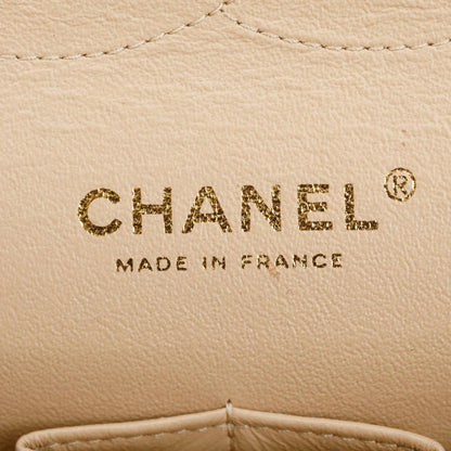 Chanel Beige Caviar Classic Jumbo Double Flap Bag
