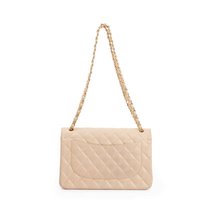 Chanel Beige Caviar Classic Jumbo Double Flap Bag