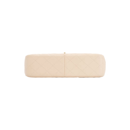 Chanel Beige Caviar Classic Jumbo Single Flap Bag