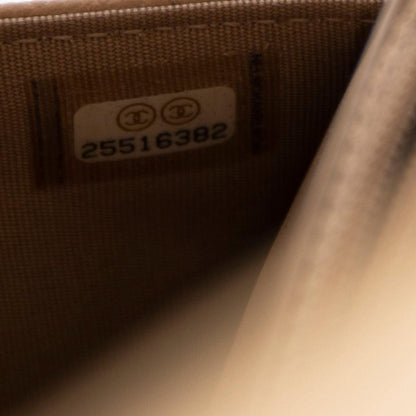 Chanel Beige Caviar Filigree Wallet on Chain
