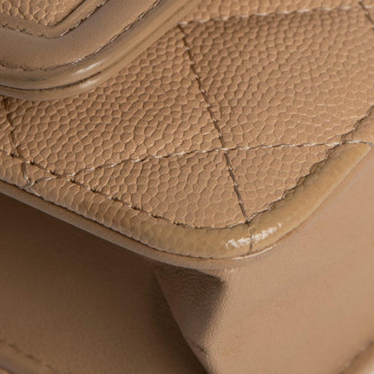 Chanel Beige Caviar Filigree Wallet on Chain