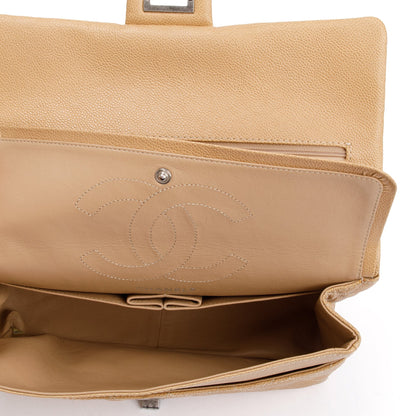Chanel Beige Caviar Leather 2.55 Reissue 226 Double Flap Bag