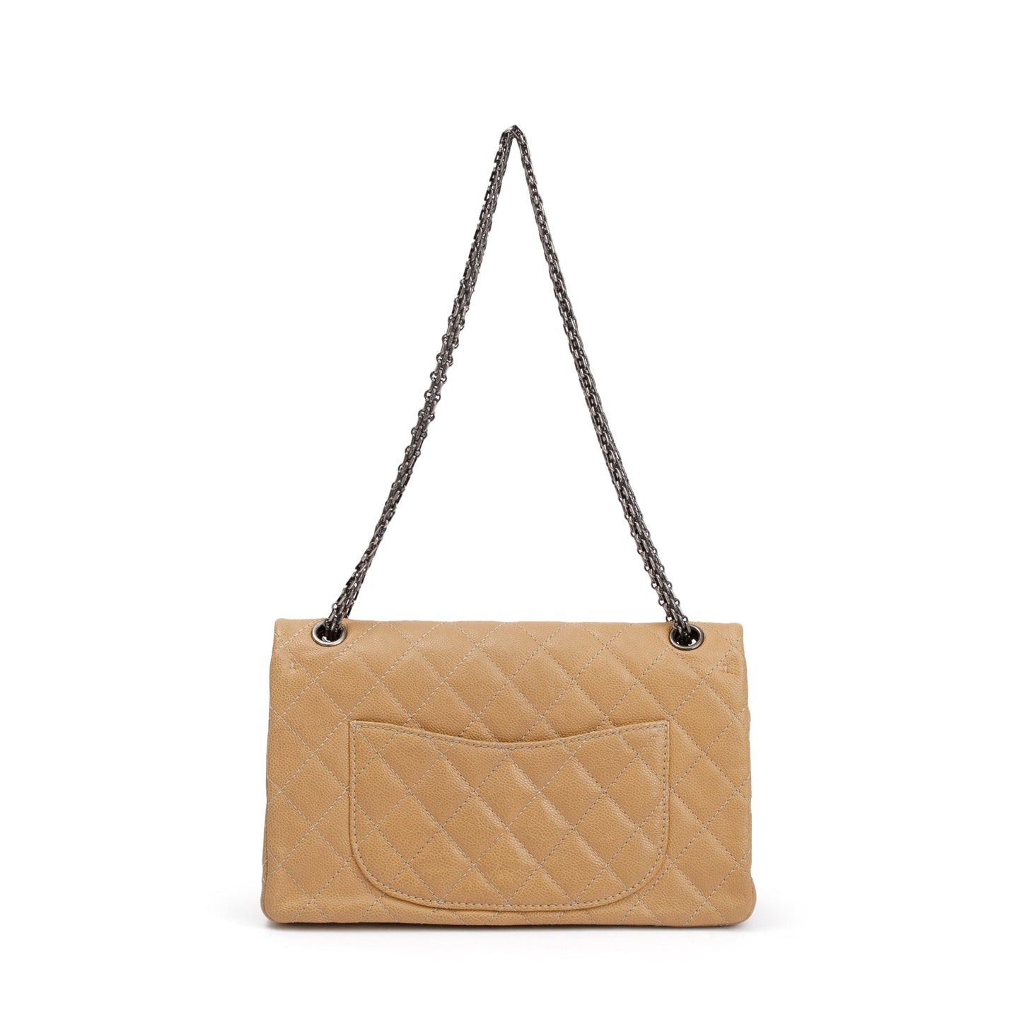Chanel Beige Caviar Leather 2.55 Reissue 226 Double Flap Bag