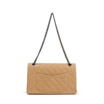 Chanel Beige Caviar Leather 2.55 Reissue 226 Double Flap Bag